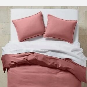 Casaluna Rose Linen Blend Standard Shams